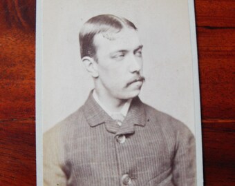 Carte de Visite of a man with moustache.1882
