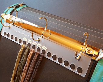 3-Ring Binder Thread Organizer for DMC Floss, Threads and Craft Fibers