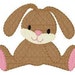 Embroidery Design, Floppy Easter Bunny Rabbit // Joyful Stitches