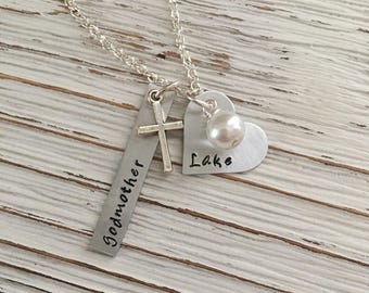 Godmother Gift, Christening, Godparent, Godmother Jewelry, Baptism Gift, Godparent Gift, First Communion, Religious, Godmom Gift, Godparent