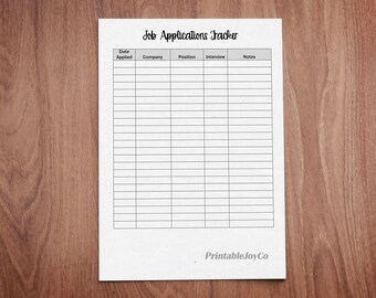 job search tracker