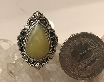 Golden Sun Opal Ring Size 10