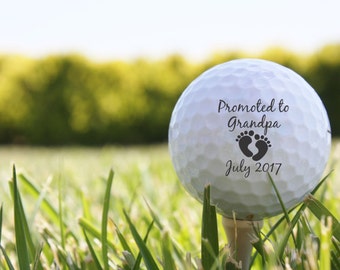 SHIPS FAST, Personalized Golf Balls, Pregnancy Reveal to Grandparents, Birth Announcement Golf Balls, Custom Golf Balls from Kids - S09