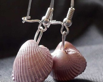 Earrings "Pink seashells"