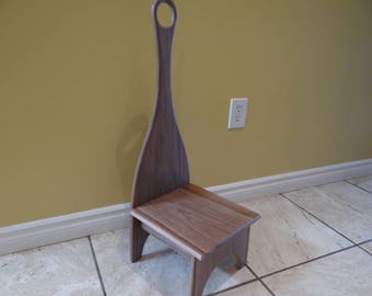 Step Stool with Handle, Easy to carry step stool, Solid hardwood step stool, Accent furniture step stool for home decor