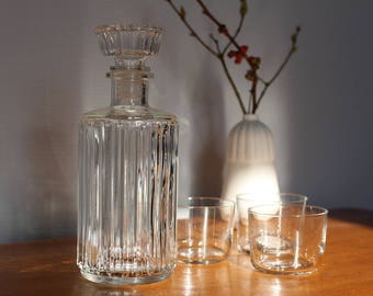 Whiskey glass decanter, vintage
