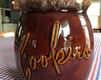 Vintage Hull Brown Cookie Jar