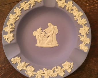 Vintage Blue Wedgwood Jasperware Ashtray