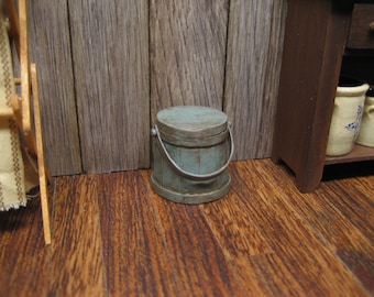 Dollhouse Miniature Firkin Bucket