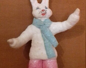 Christmas Spun cotton ornament "Rabbit"