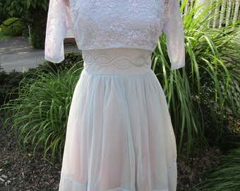 Vintage 1950s 2pc Party Dress