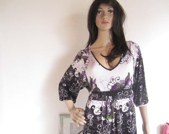 Vintage gown dress flower Anastacia summer S robe