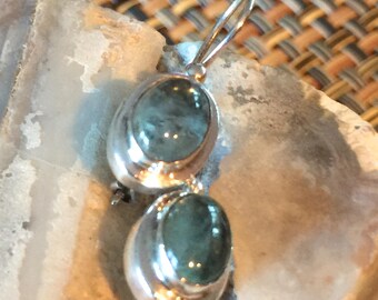 Moonstone Sterling Silver earrings. Lock back ear wires.