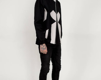 Men's Bomber Baggy Outerwear Sports Grunge Flighy Hipster Sportswear Coat Jacket