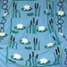 Water Lily Quilt Vintage c.1930s, Hand Made, 100% Cotton, Wonderful Color, Lovely Condition, For Use or Display