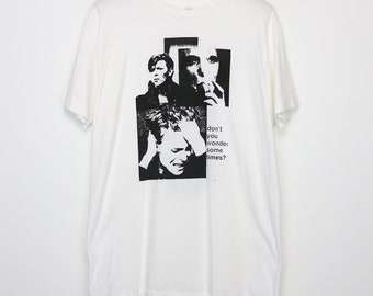 David Bowie Shirt Vintage tshirt 1990 Sound & Vision Tour Concert tee 1990s New Wave Music Pop Rock and Roll Band Don't You Wonder Sometimes