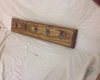 Handmade chunky wooden coat hook