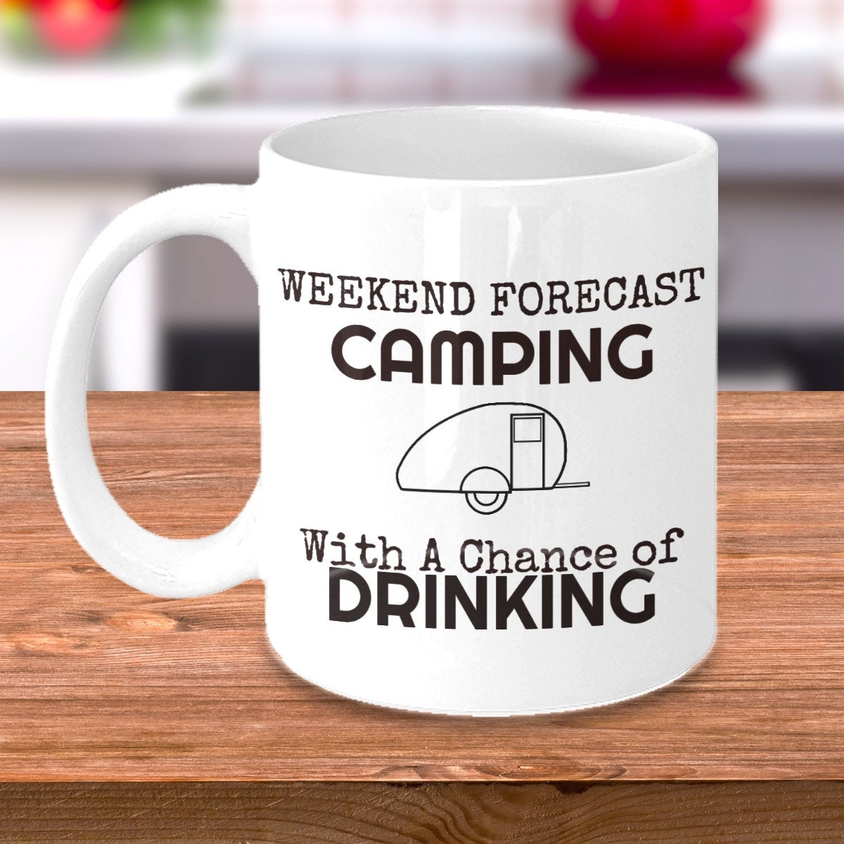 Funny Camping Mug RV Coffee Mug Weekend Forecast Camping