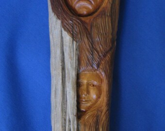 driftwood expressive faces man and woman