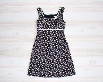 Grunge Dress, 90s Floral Dress, 1990s Flower Print Dress, Sundress, Sleeveless, Rose, 90s Clothing, Festival