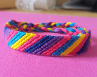 Bisexual and pansexual pride lgbt LGBTQ queer bracelet