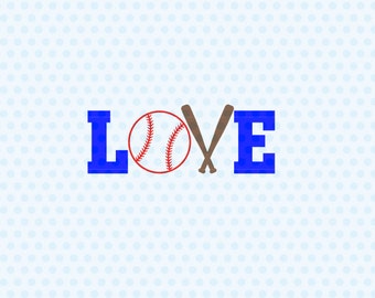 Love baseball svg / baseball cut file / baseball words svg