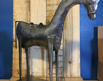 American Folk Art Metal Horse Equine