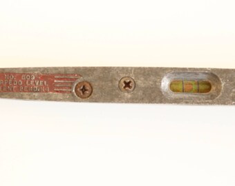 Vintage Level No. 509 Torpedo Level Patent pending Douglas Co. Charlotte NC USA