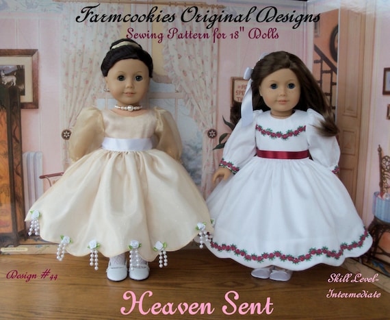 PRINTED Sewing Pattern / HEAVEN SENT / Fits American Girl® or Other 18" Dolls