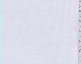 White Ribbed T Shirt Knit, Fabric By The Yard