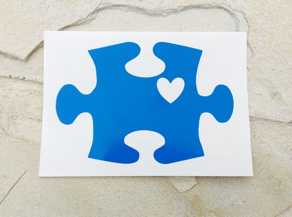 Autism Awareness Decal Puzzle Piece Decal Autism Decal