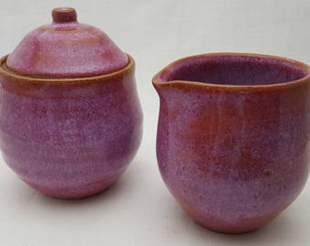 Ceramic Stoneware Sugar and Creamer set
