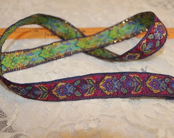 Beautiful floral embroidered ribbon