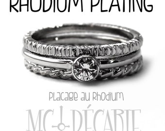 RHODIUM plating, extra rhodium plating on silver
