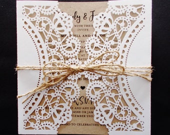 Rustic Elegance Invitation SAMPLE