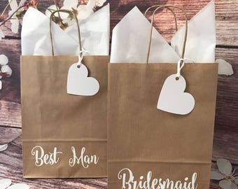 Wedding Favour Bag Welcome Guest Gift Bag Bridesmaid Best Man Flowergirl