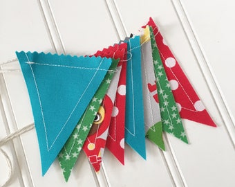 Superhero Mini Bunting Banner, Superheros, Bunting Banner, Mini Banner, Fabric Banner, Holiday Decor, Mantel Decor, Banner, Bunting