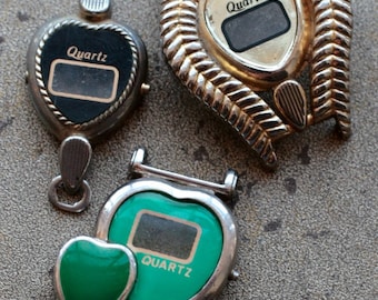 Wrist Watch Cases-- hearts -- set of 3 -- D1