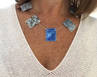 AmyGJewelryDesigns Enamel on Sterling Silver