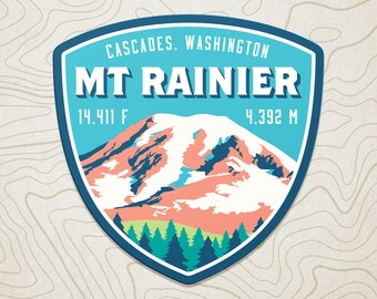 Mt. Rainier Decal Sticker