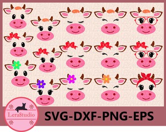 60 % OFF, Cow SVG, Farm svg, Cow head svg, Calf with Bandana svg, Calf in Sunglasses Svg, Calf face SVG, dxf, ai, eps, png, Silhouette svg