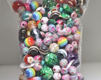 Bead Grab Bag 4 oz. (approximately 100- 150 beads) mixed size and color beads