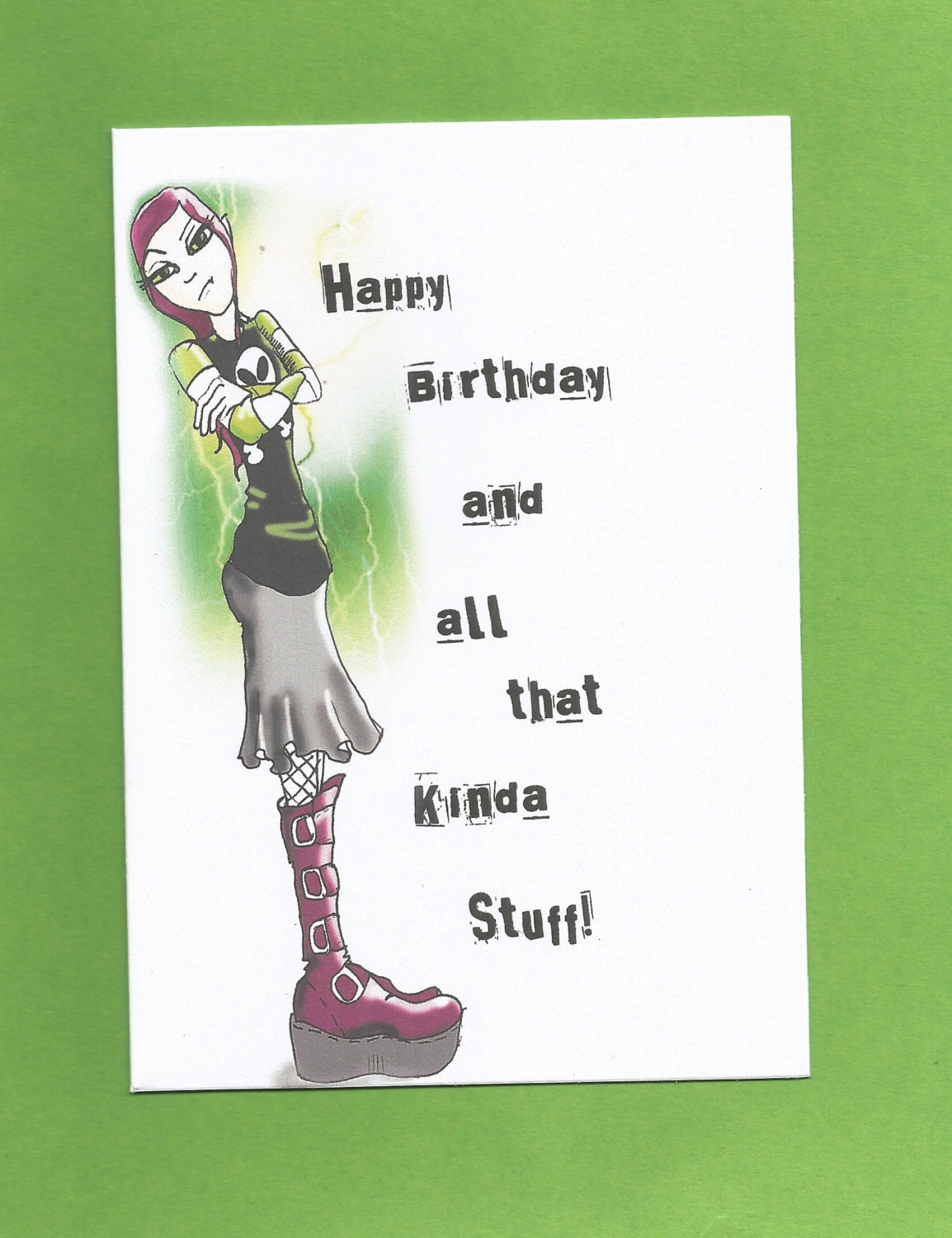 Teenage Birthday Cardfunny Teenage Birthday Cardgoth   Il Fullxfull.746742863 Hz8u 