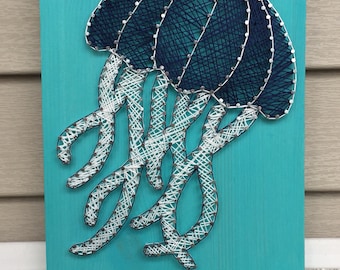 Jellyfish String Art | Nursery Decor | Home Decor | Baby Shower Gift