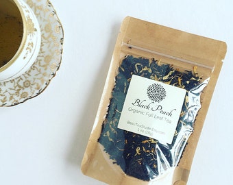 Black Peach Loose Leaf Tea | Black Tea | Peach + Fruity | Hot or Iced Tea | Organic Tea