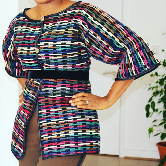 Multicolour Wool Blazer Jacket
