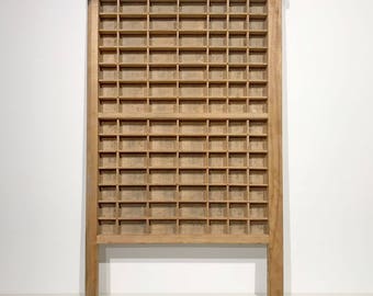 Vintage Printers Wooden Tray Drawer Shadow Box Letterpress