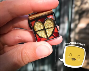 Upcycled mosaic necklace, Mothers Day gift