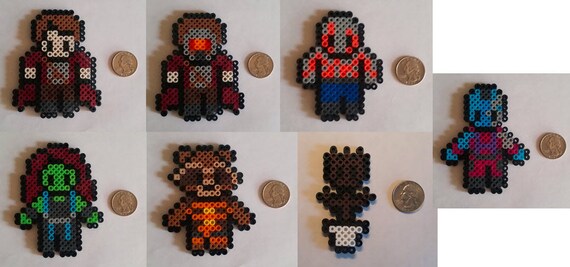 Gaurdians of the Galaxy Perler Beads