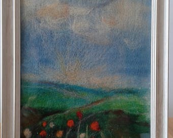 Needle felted picture
